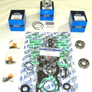 a group of blue objects on a white surface Yamaha outboard head gasket kit